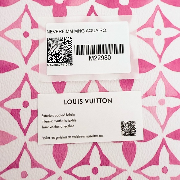Louis Vuitton By the Pool Monogram Giant Neverfull MM Tote Rose Pink M22980 - Picture 15 of 16